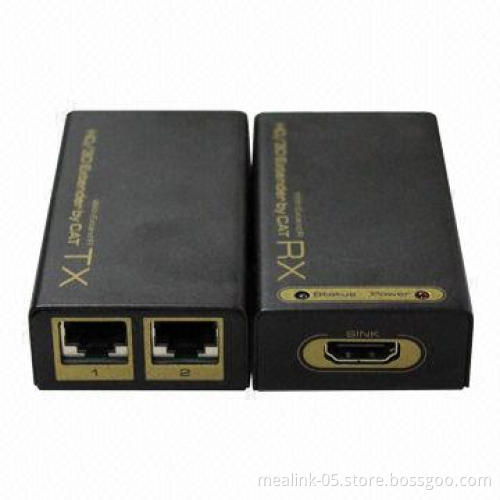 HDMI-CAT-HDMI Double CAT5e/6 Cable 30M Extender with IR